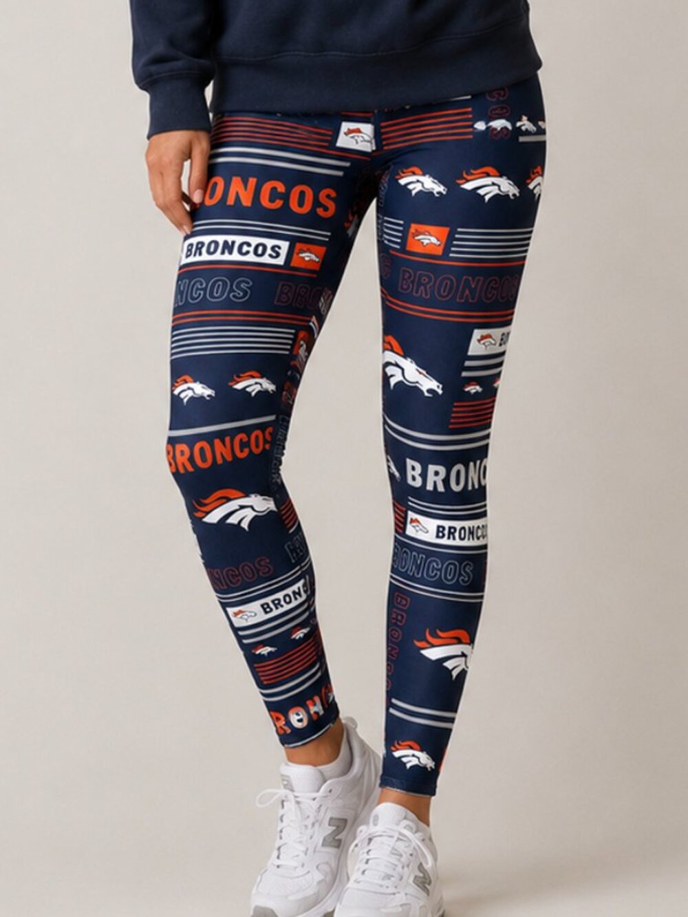 Zubaz NFL Denver Broncos Column Leggings